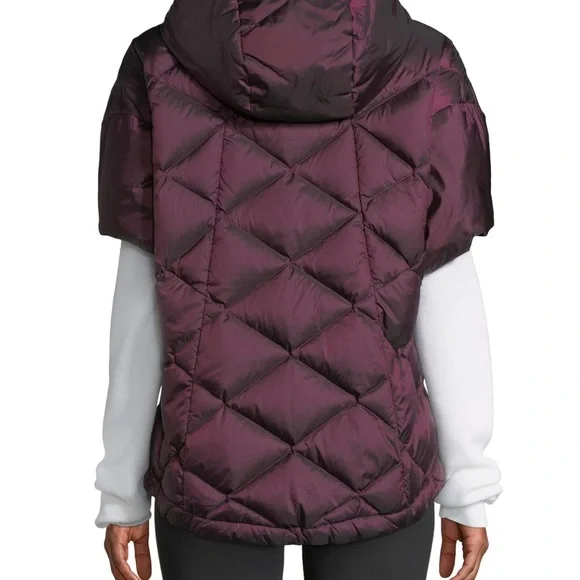 The Northface Far Northern Quilted Puffer Capelet EUC Rich Navy XS - Picture 16 of 16